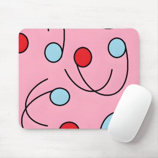 Memphis Design Drupes マウスパッド (マウス)