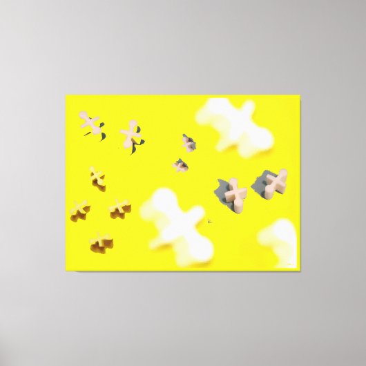 Memphis Design Jacks キャンバスプリント (正面)