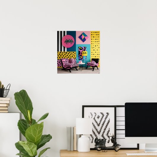 Memphis Design Reception Dream ポスター (ホームオフィス)