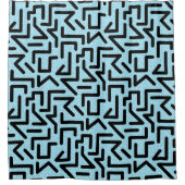 Memphis Labyrinth シャワーカーテン (正面)