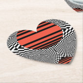 Memphis OpArt ペーパーコースター (アングル)