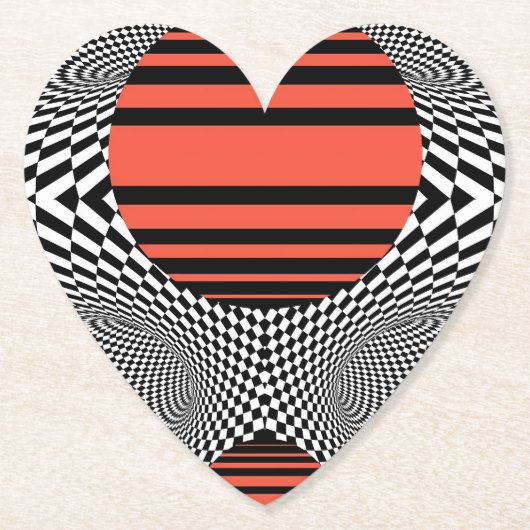 Memphis OpArt ペーパーコースター (正面)