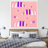 Memphis Opossums キャンバスプリント (インサイチュ (寝室))