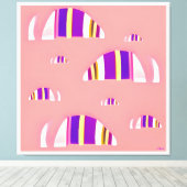 Memphis Opossums キャンバスプリント (インサイチュ (ウッドフロア))