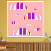 Memphis Opossums キャンバスプリント (インサイチュ (リビング))