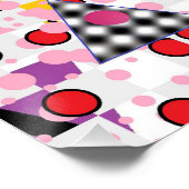 Memphis Packer-Man Design ポスター (コーナー)