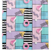 Memphis Party シャワーカーテン (正面)