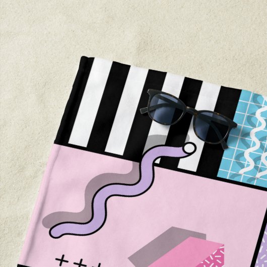 Memphis Party ビーチタオル (インサイチュ)