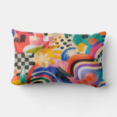 Memphis Pattern Pillow ランバークッション (裏面)