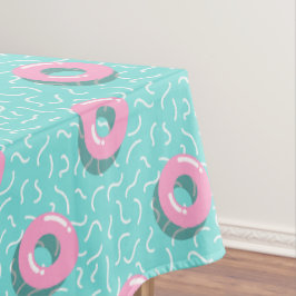 Memphis Polka Hoops テーブルクロス