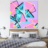 Memphis Pong Exchange キャンバスプリント (インサイチュ (寝室))