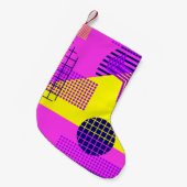 Memphis seamless pattern, geometric shapes in the  スモールクリスマスストッキング (正面 (吊り時))