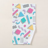 Memphis Shapes バスタオルセット (ハンドタオル)