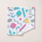 Memphis Shapes バスタオルセット (ウォッシュタオル)