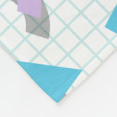 Memphis Shapes フリースブランケット (角)