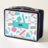 Memphis Shapes メタルランチボックス (正面)