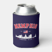 Memphis Skyline city – Est. 1819  缶クーラー (缶正面)