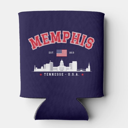 Memphis Skyline city – Est. 1819  缶クーラー (裏面)