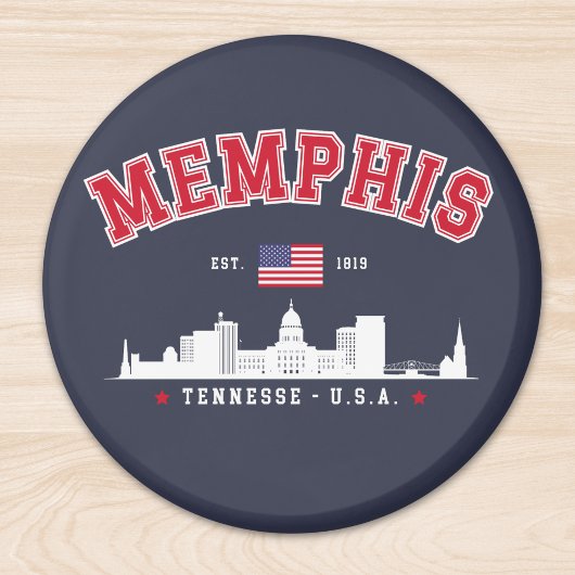 Memphis Skyline – Est. 1819 Southern Pride" マグネット