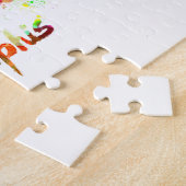 Memphis skyline in watercolor ジグソーパズル (側面)