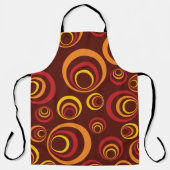 Memphis style. Retro patroon, pop art achtergrond. エプロン (正面)