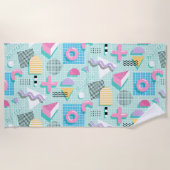 Memphis Sweet Candies ビーチタオル (正面)