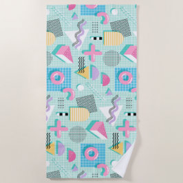 Memphis Sweet Candies ビーチタオル