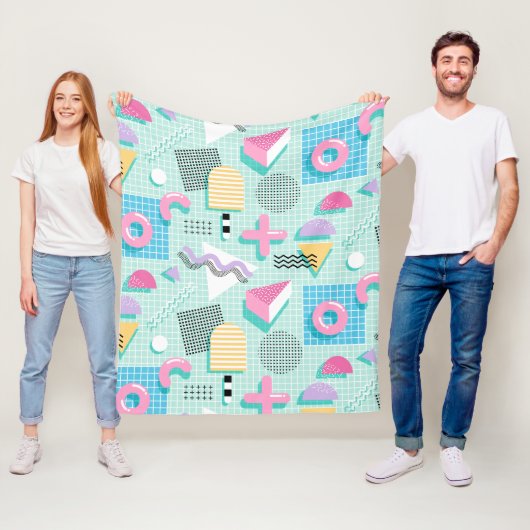 Memphis Sweet Candies フリースブランケット (インサイチュ)