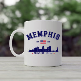 "Memphis Tennessee – Skyline City コーヒーマグカップ