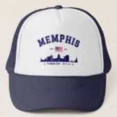 "Memphis TN Embroidered – Classic Skyline  キャップ (正面)