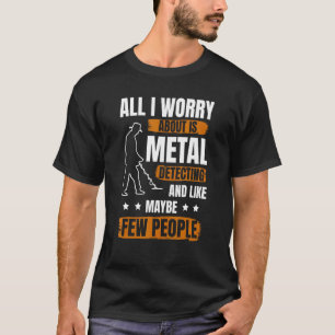 Men金属検出器宝金属検出用金属 Tシャツ