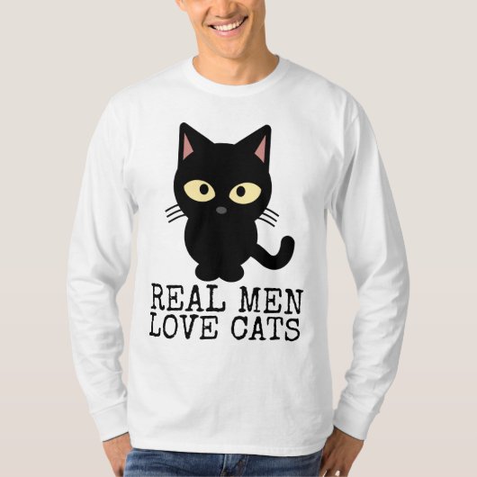 MEN 実在 LOVE CATS AND SWEATSHIRTS Tシャツ (正面)