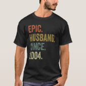 Men 18th 結婚 Anniversary Shirts, Epic Han Tシャツ (正面)