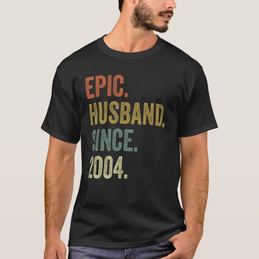 Men 18th 結婚 Anniversary Shirts, Epic Han Tシャツ (正面)