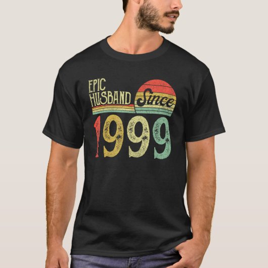 Men 23th 結婚 Anniversary Shirts, Epic Han Tシャツ (正面)