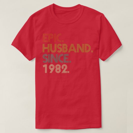Men 40th 結婚 Anniversary Shirts, Epic Han Tシャツ (デザイン正面)
