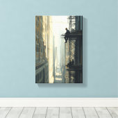 Men Above the Avenue キャンバスプリント (インサイチュ (ウッドフロア))