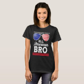 Men All American Bro 4th of 7月ファミリーマッチングS Tシャツ (正面フル)