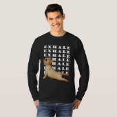 Men And Women French Bulldog Yoga Statue  Joga Tシャツ (正面フル)