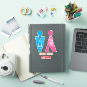 Men and Women Typography Icon Design シール (iPadカバー)
