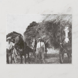 Men At Workヴィンテージブラック&ホワイト – ポストカード