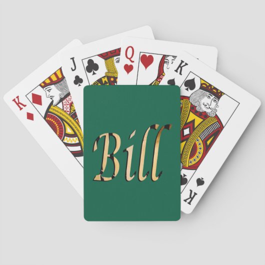 Men Called Bill, トランプ (裏面)