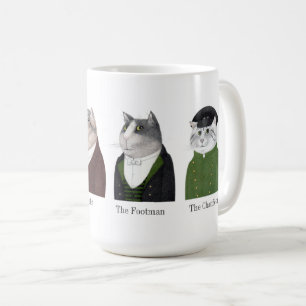 MEN CATS背の高い白いマグカップ+文字 コーヒーマグカップ