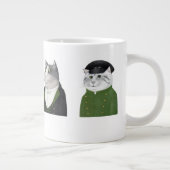 MEN CATS Big White Mug ジャンボコーヒーマグカップ (右)