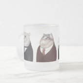 MEN CATS FROSTED Glass Mug フロストグラスマグカップ (正面左)