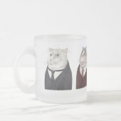 MEN CATS FROSTED Glass Mug フロストグラスマグカップ (左)