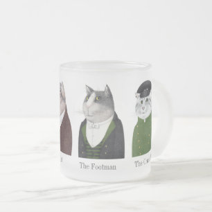 MEN CATS FROSTED Glass Mug +文字 フロストグラスマグカップ