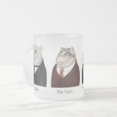 MEN CATS FROSTED Glass Mug +文字 フロストグラスマグカップ (正面左)