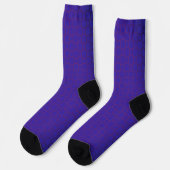 Men crew socks, Blue Purple classic design ソックス (左)