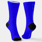 Men crew socks, Blue purple classic design ソックス (傾斜あり)